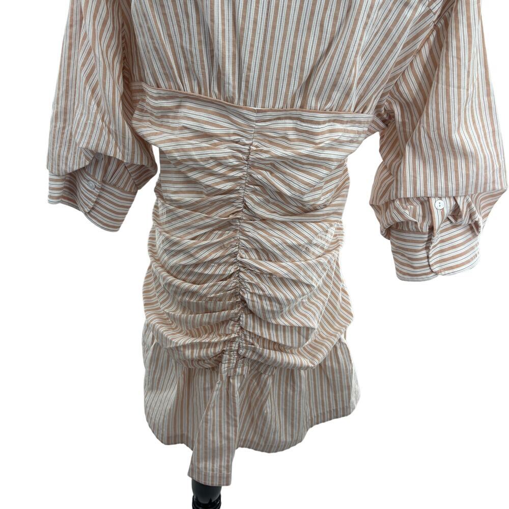 Jonathan Simkhai Beige Striped Mini Dress - Picture 10 of 12